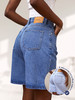 Шорты бермуды джинсовые летние широкие с высокой посадкой бренд DeaVia продавец Продавец № 558936
