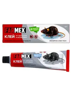 Farmex клей от грызунов, крыс, мышей и насекомых, 135 г