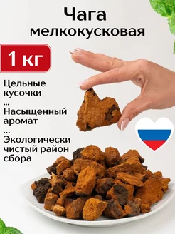 Чага березовая кусковая 2-4 см, 1 кг