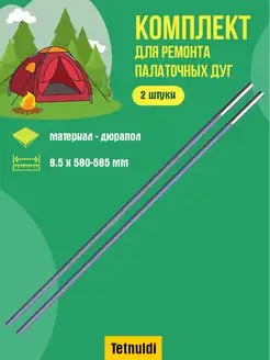 Ремкомплект для палатки дюрапол 8.5 мм 58-58.5 см 2шт