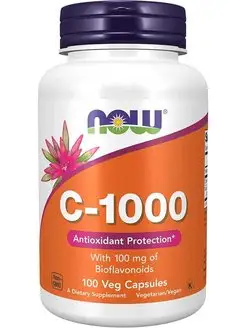 Витамин C-1000 с биофлавоноидами Vitamin C 100 капсул