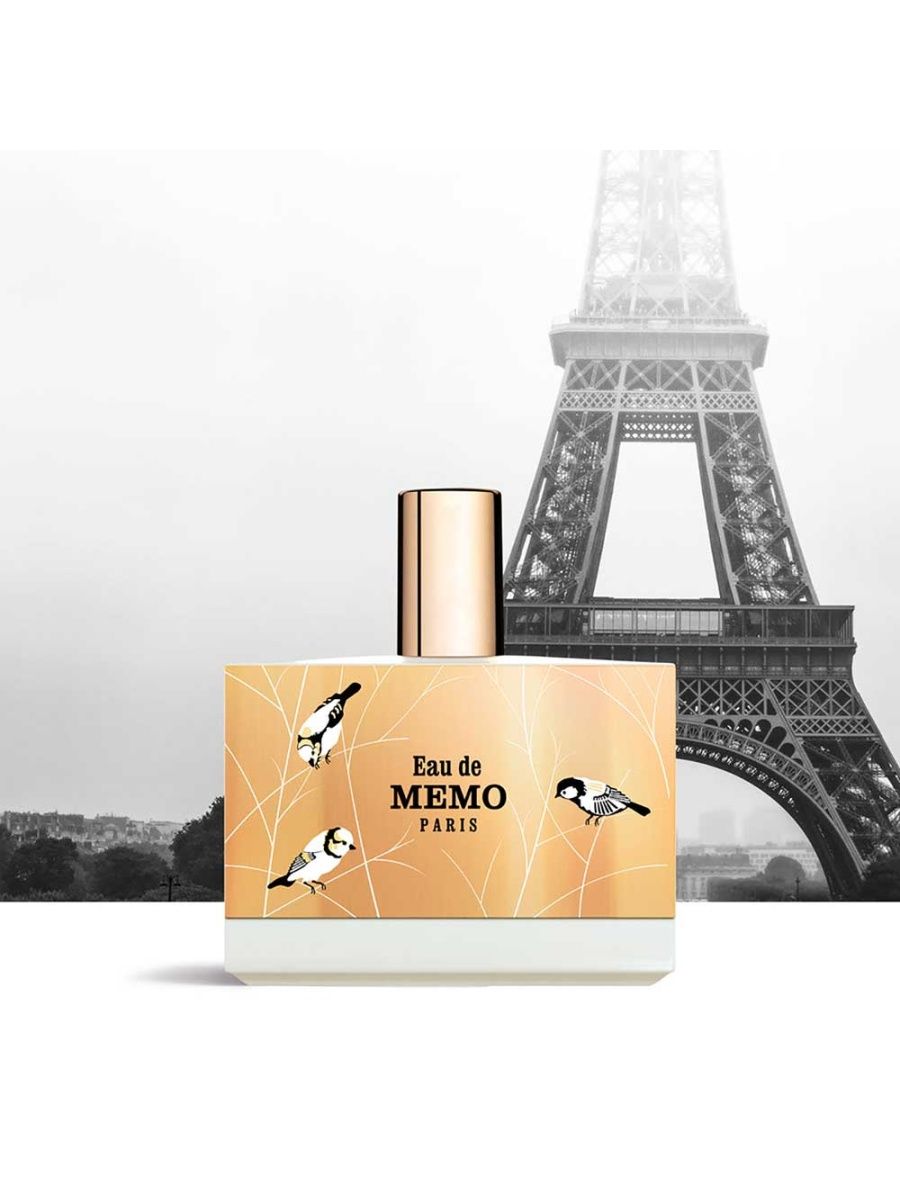 Eau de memo memo paris. Memo Eau de Memo. Memo птички Парфюм. Мемо с птичками духи. Мемо птичка Парфюм Ноты.