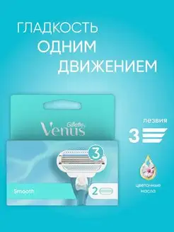 Сменные кассеты для бритья Smooth 2 шт