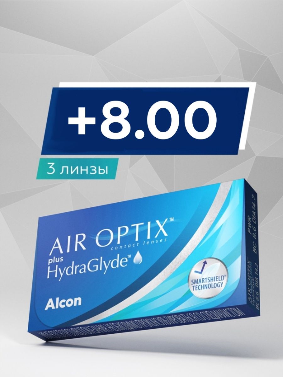 Линзы air optix hydraglyde