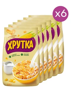 Хлопья кукурузные,хрустящие,обогащенные кальцием, 320г 6шт