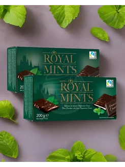 Шоколад Royal mints с мятной начинкой, 2 шт. х 200 г