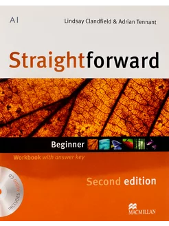 Straightforward 2nd Edition Beginner Workbook with Key + CD