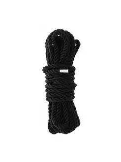 Черная веревка для шибари DELUXE BONDAGE ROPE - 5 м