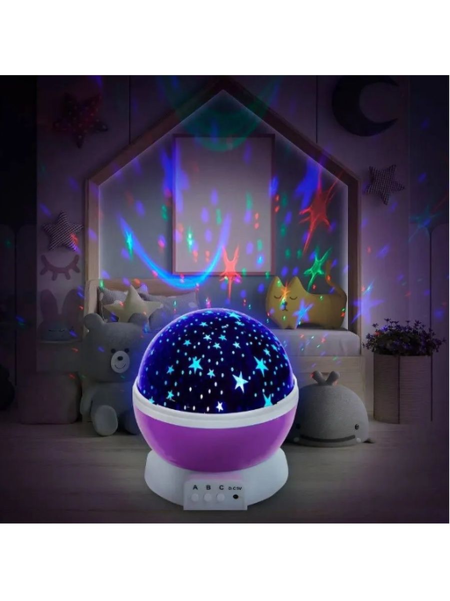 Детский проектор ночник звездное
