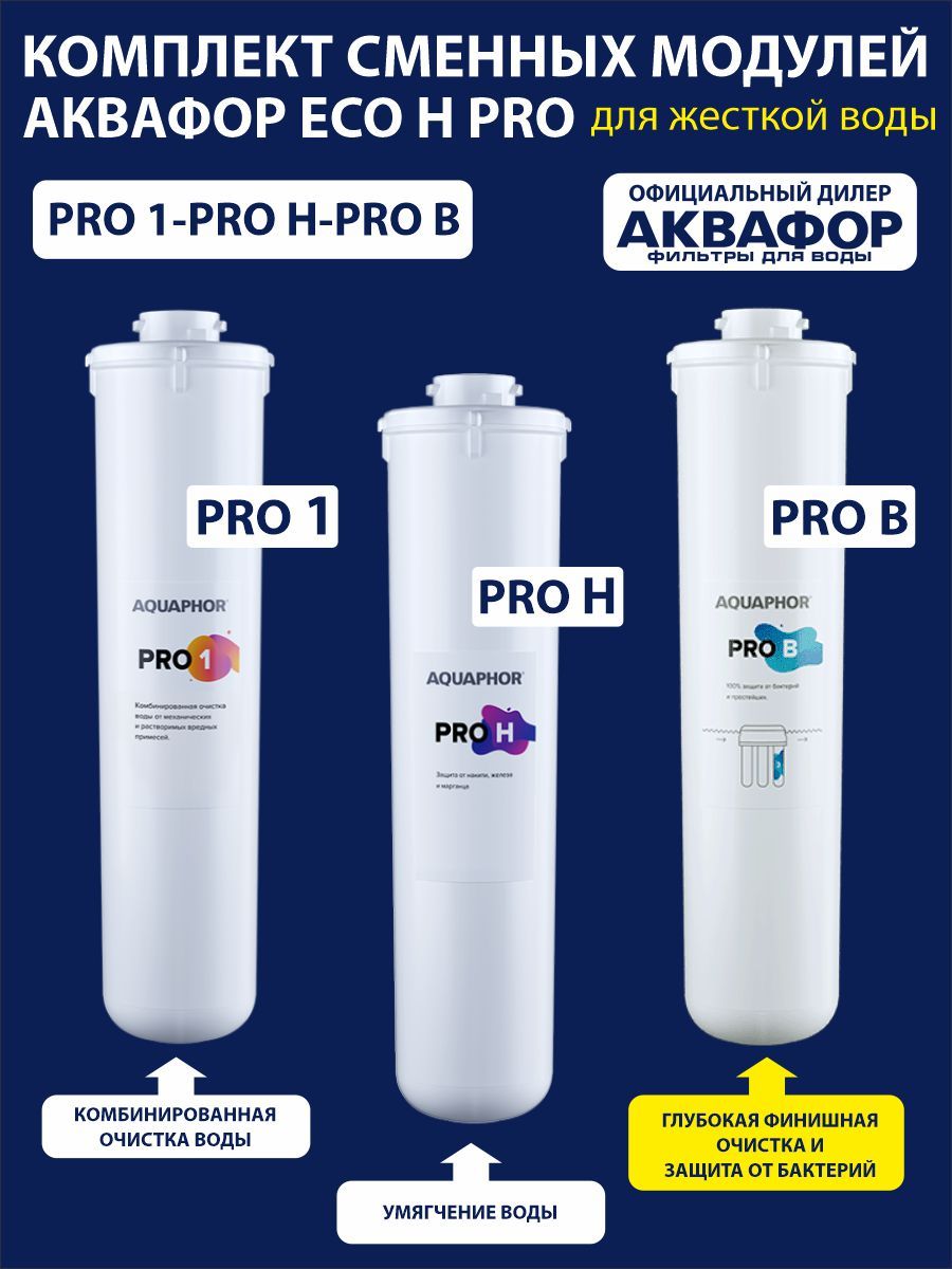 Аквафор Eco h Pro. Переходник для регенерации модуля Pro н. Сменный модуль Pro 50. Сменный модуль Pro 100.