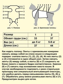 Как правильно завязать попону кошке после стерилизации фото пошагово в домашних условиях