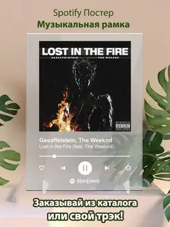 Постер the weeknd gessaffelstein - lost in the fire