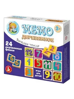 Развивающая настольная игра Мемо Веселые числа