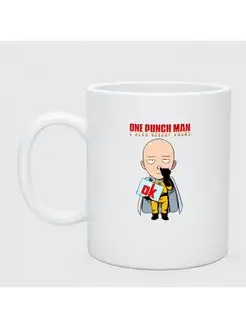 Кружка керамическая"Сайтама ковыряет в носу One Punch-Man"