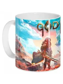 Кружка с персонажами игры Godfall