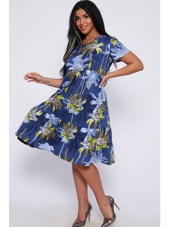 Платье летнее большие размеры Натали 159088770 купить за 1 212 ₽ в интернет-магазине Wildberries