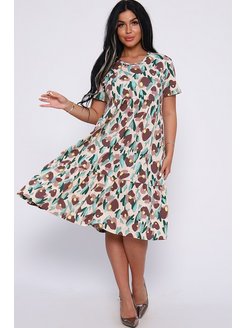 Платье летнее большие размеры Натали 159092545 купить за 1 195 ₽ в интернет-магазине Wildberries