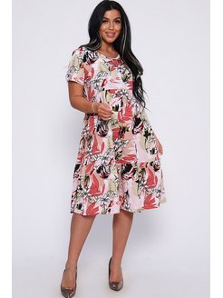 Платье летнее большие размеры Натали 159093348 купить за 1 254 ₽ в интернет-магазине Wildberries