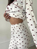 Пижама со штанами и рубашкой с сердечками бренд YSENSE продавец Продавец № 651668