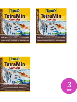 Корм для аквариумных рыбок Тетра Min Granules 15г, 3 шт