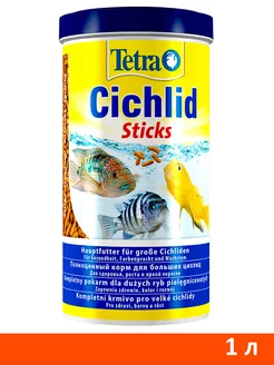 Корм палочки Cichlid Sticks для аквариумных рыб цихлид 1 л