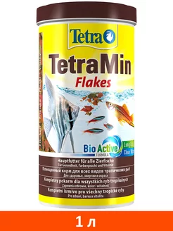 Корм хлопья TetraMin Flakes для аквариумных рыб 1 л