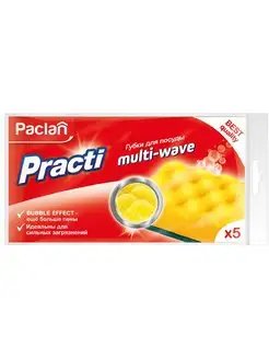 Паклан Губки для посуды PractI Multi-Wave, 5шт