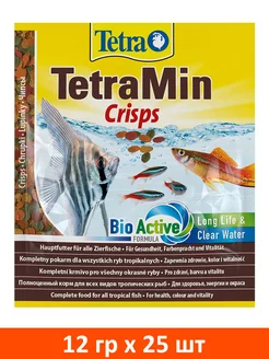 Корм чипсы TetraMin Crisps для аквариумных рыб 12 г 25шт