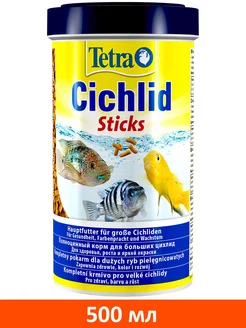 Корм палочки Cichlid Sticks для аквариумных рыб цихлид 500мл