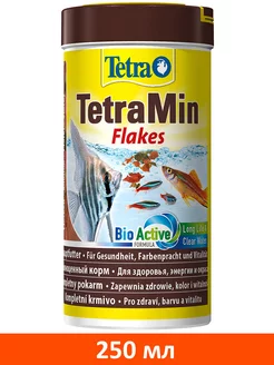 Корм хлопья TetraMin Flakes для аквариумных рыб 250 мл