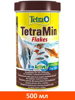 Корм хлопья TetraMin Flakes для аквариумных рыб 500 мл