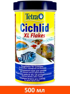 Корм хлопья Cichlid XL Flakes аквариумных рыб цихлид 500 мл