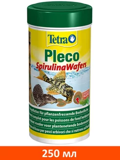 Корм Pleco Wafers для травоядных донных рыб спирулина 250 мл