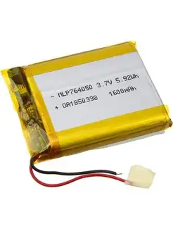 Аккумулятор 3.7V 1.60Ah Li-Po 764050 с контролером