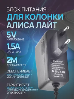 Зарядка для Яндекс Станция Лайт(мини) USB TYPE-C 5V-1.5A