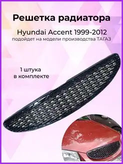 Решетка радиатора (плетенка) для Hyundai Accent 1999-2012