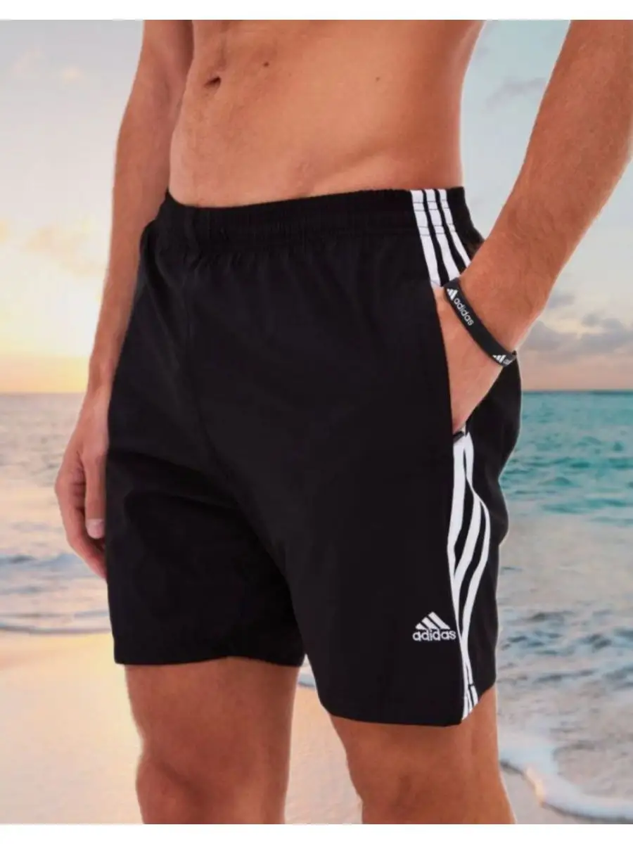 Шорты мужские спортивные повседневные пляжные для плавания adidas 160137356 купить за 1 365 ₽ в интернет-магазине Wildberries